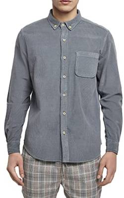 Urban Classics Herren Corduroy Shirt Hemd, dustyblue, 4XL von Urban Classics