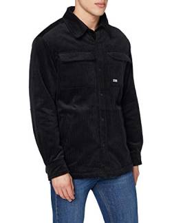 Urban Classics Herren TB3932-Corduroy Shirt Jacket Jacken, Black, XL von Urban Classics