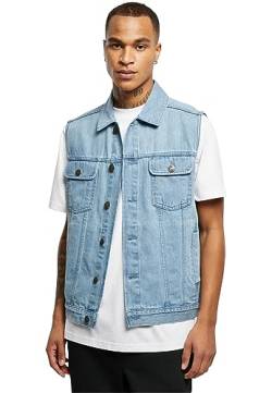 Urban Classics Herren Denim Vest Jacke, Lighter Washed, M von Urban Classics