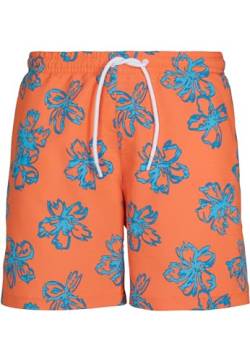 Urban Classics Herren TB3527-Floral Swim Shorts Badehose, orange, S von Urban Classics