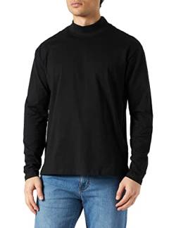 Urban Classics Herren Heavy Boxy Mock Neck Longsleeve T-Shirt, Black, XL von Urban Classics