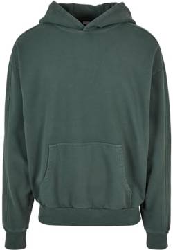 Urban Classics Herren Heavy Terry Garment Dye Hoody Kapuzenpullover, Bottlegreen, XL von Urban Classics