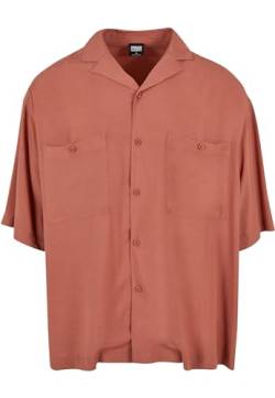 Urban Classics Herren TB6236-Oversized Resort Shirt Hemd, Terracotta, L von Urban Classics