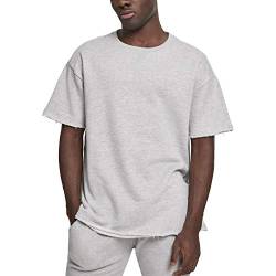 Urban Classics Herren Herirngbone Terry Tee T-Shirt, Grau (Lightgrey 00143), Medium (Herstellergröße: M) von Urban Classics