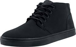 Urban Classics Herren Hibi Mid Shoe Sneaker, Mehrfarbig (Black/Black), 39 EU von Urban Classics