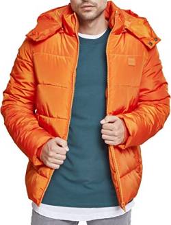 Urban Classics Herren Hooded Puffer Jacket XXL rust orange von Urban Classics