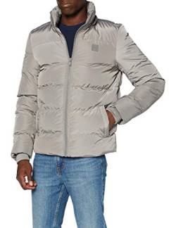 Urban Classics Herren Hooded Puffer Jacket with Quilted Interior Jacke, Asphalt, 4XL von Urban Classics