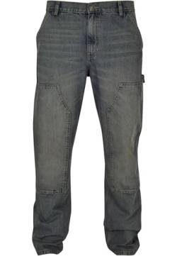 Urban Classics Herren TB5590-Double Knee Jeans Hose, 2000 Washed, 34 von Urban Classics