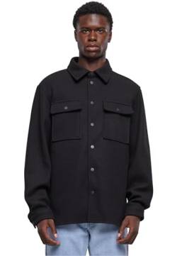 Urban Classics Herren TB6324-Plain Overshirt Jacke, Black, S von Urban Classics