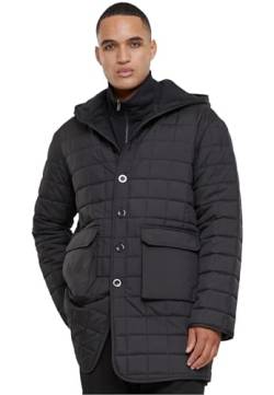 Urban Classics Herren Jacke Polar Fleece Lined Parka black XL von Urban Classics