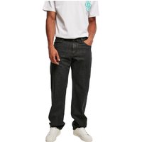 Urban Classics Herren Jeans ORGANIC TRIANGLE - Regular Fit Bootcut Leg - Blau Schwarz von Urban Classics