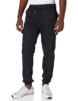 Urban Classics Herren Knitted Cargo Jogging Pants Hose, Black, 30 von Urban Classics