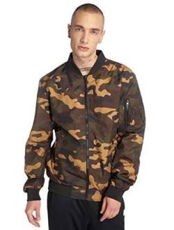 Urban Classics Herren TB1617-Light Camo Jacket Bomber Jacke, Mehrfarbig (woodcamo 841), X-Large von Urban Classics