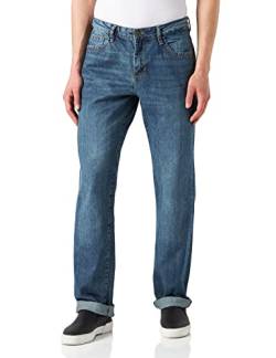 Urban Classics Herren Loose Fit Jeans Hose, Sand Destroyed Washed, 28/32 von Urban Classics