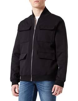 Urban Classics Herren M65 Sweat Bomber Jacke, Black, 4XL von Urban Classics