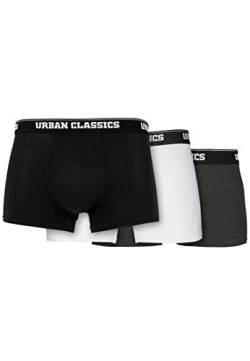 Urban Classics Herren Men Boxer Shorts, black/white/grey, S von Urban Classics