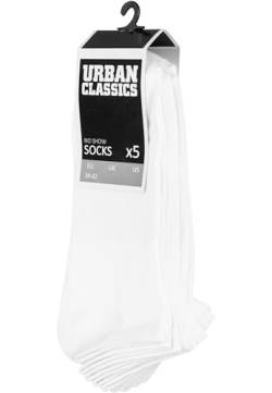 Urban Classics Herren No Show 5-Pack Socken, White, 35-38 von Urban Classics