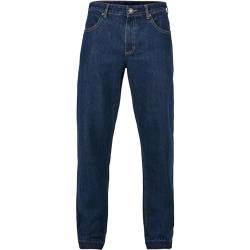 Urban Classics Herren Open Edge Loose Fit Jeans Hose, Mid Indigo Washed, 28 von Urban Classics