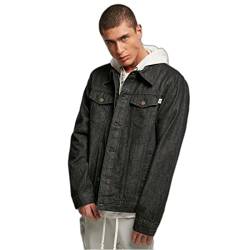 Urban Classics Herren Organic Basic Denim Jacket, black washed, M von Urban Classics