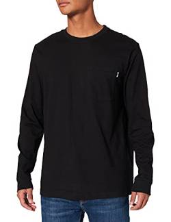 Urban Classics Herren Organic Basic Pocket LS T-Shirt, Black, M von Urban Classics