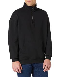 Urban Classics Herren Organic Basic Troyer Pullover, Black, L von Urban Classics