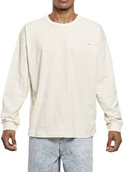 Urban Classics Herren Organic Cotton Short Curved Oversized LS T-Shirt, whitesand, L von Urban Classics