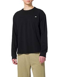 Urban Classics Herren Organic Cotton Short Curved Oversized Ls T Shirt, Schwarz, L EU von Urban Classics