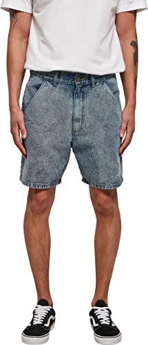 Urban Classics Herren Organic Denim Bermuda Shorts Klassische Shorts, light skyblue acid washed, 44 von Urban Classics