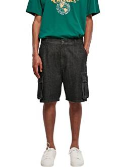 Urban Classics Herren TB4947-Organic Denim Cargo Shorts Cargos, Black Washed, 32 von Urban Classics