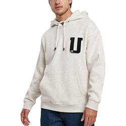 Urban Classics Herren TB3810-Oversized Frottee Patch Hoody Kapuzenpullover, lightgrey, XXL von Urban Classics