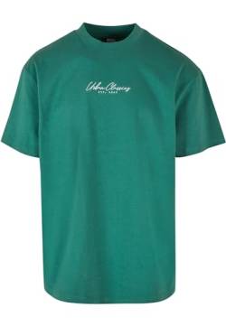 Urban Classics Herren TB6296-Oversized Mid Embroidery Tee T-Shirt, Leaf, 4XL von Urban Classics