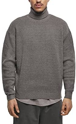 Urban Classics Herren TB4496-Oversized Roll Neck Sweater Sweatshirt, Asphalt, 4XL von Urban Classics