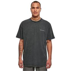 Urban Classics Herren Oversized Small Embroidery Tee T Shirt, Schwarz, L EU von Urban Classics