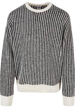 Urban Classics Herren Oversized Two Tone Sweater Sweatshirt, Whitesand/Black, 4XL von Urban Classics