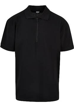 Urban Classics Herren TB6223-Oversized Zip Polo Polohemd, Black, S von Urban Classics