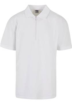 Urban Classics Herren Oversized Zip Polo Polohemd, White, Small von Urban Classics