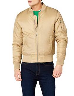 Urban Classics Herren Pánská bunda Urban Classics Basic Bomber Jacke, Beige (3), M EU von Urban Classics