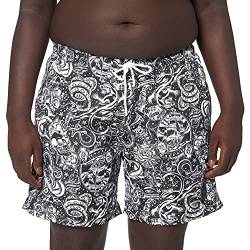 Urban Classics Herren Pattern Swim Shorts Badehose, Tattoo AOP, 5XL von Urban Classics