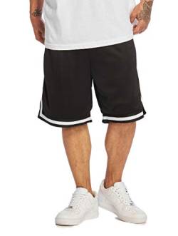 Urban Classics Herren TB2891-Premium Stripes Mesh Shorts, Schwarz (Black 00007), S von Urban Classics