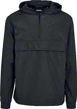 Urban Classics Herren Pullover Basic TB2100, Einfarbig, Gr. Small (Herstellergröße: S), Schwarz (Black 00007) von Urban Classics