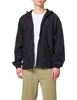 Urban Classics Herren TB4132-Recycled Windrunner Windjacke, Black/Black, L von Urban Classics