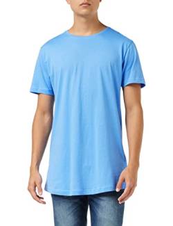Urban Classics Herren Shaped Long Tee T-Shirt, Blau (horizonblue), S von Urban Classics