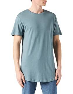 Urban Classics Herren Shaped Long Tee T-Shirt, Dustyblue, 5XL von Urban Classics