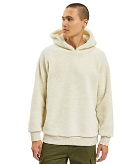 Urban Classics Herren Sherpa Hoodie Kapuzenpullover, Weiß (Offwhite 00555), S von Urban Classics