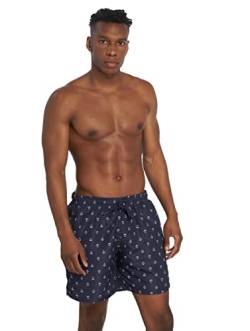 Urban Classics Herren Shorts Pattern Swim, Blau (Anchor/Navy 01694), Large (Herstellergröße: L) von Urban Classics