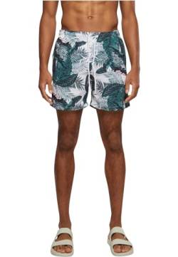 Urban Classics Herren Shorts Pattern Swim, Mehrfarbig (Palm Leaves 01681), X-Large (Herstellergröße: XL) von Urban Classics