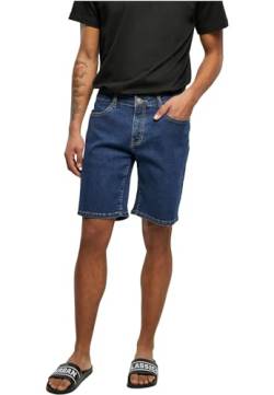 Urban Classics Herren TB4156-Relaxed Fit Jeans Shorts, mid Indigo Washed, 34 von Urban Classics