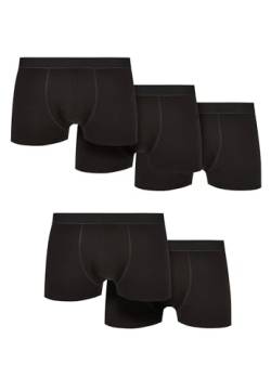 Urban Classics Herren TB6292-Solid Organic Cotton Boxer Shorts 5-Pack Boxershorts, Black+Black+Black+Black+Black, M von Urban Classics