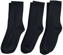 Urban Classics Herren Sport 3-Pack Socken, Black, 39-42 von Urban Classics