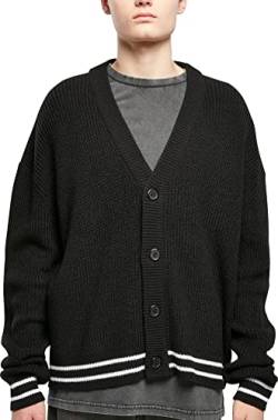 Urban Classics Herren Sporty Boxy Cardigan Sweater, Black, 3XL von Urban Classics
